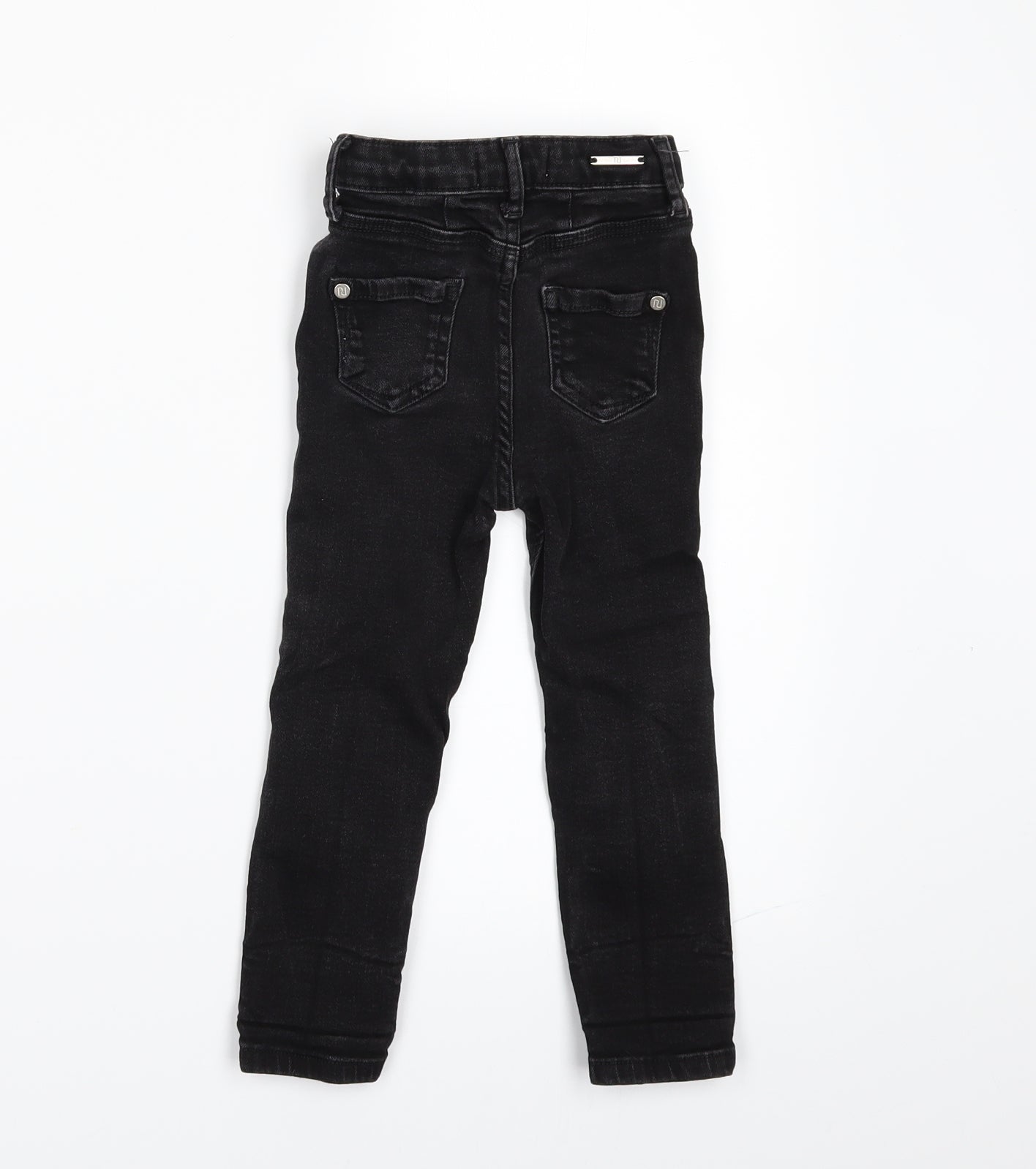 River Island Boys Black  Denim Skinny Jeans Size 3 Years - Distressed