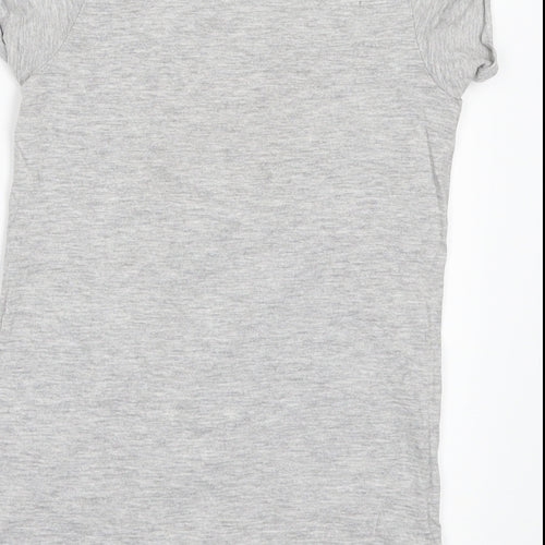 NEXT Girls Grey   Basic T-Shirt Size 4 Years  - corgie
