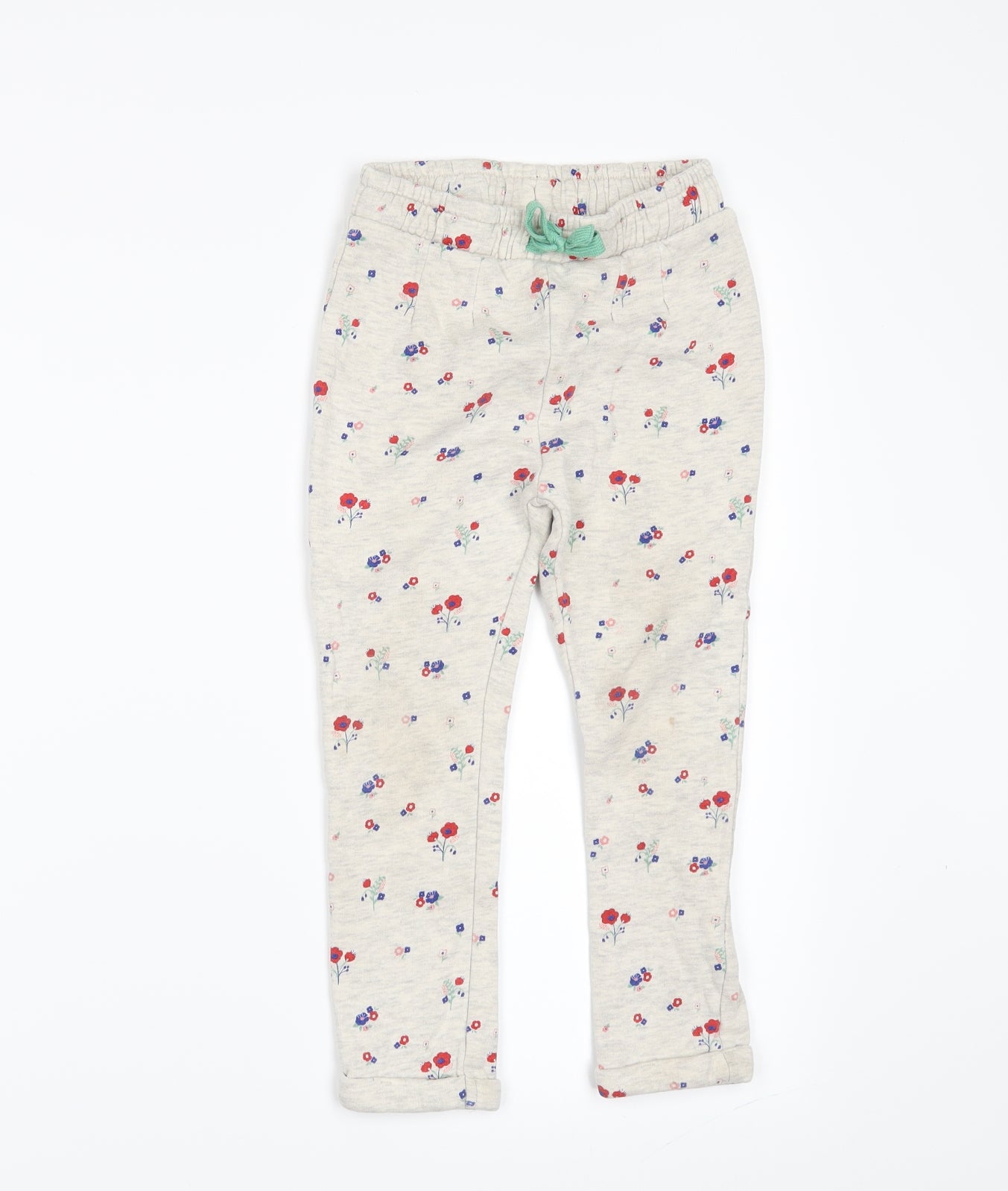 Marks and Spencer Girls Beige Flecked  Jogger Trousers Size 3-4 Years