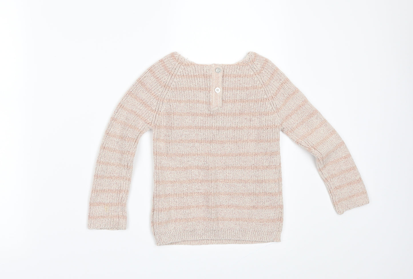 NEXT Girls Beige   Pullover Jumper Size 4-5 Years