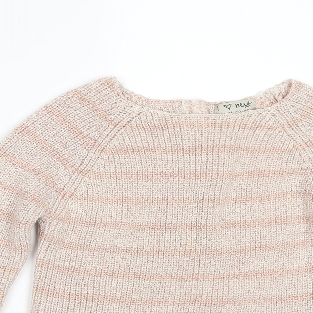 NEXT Girls Beige   Pullover Jumper Size 4-5 Years