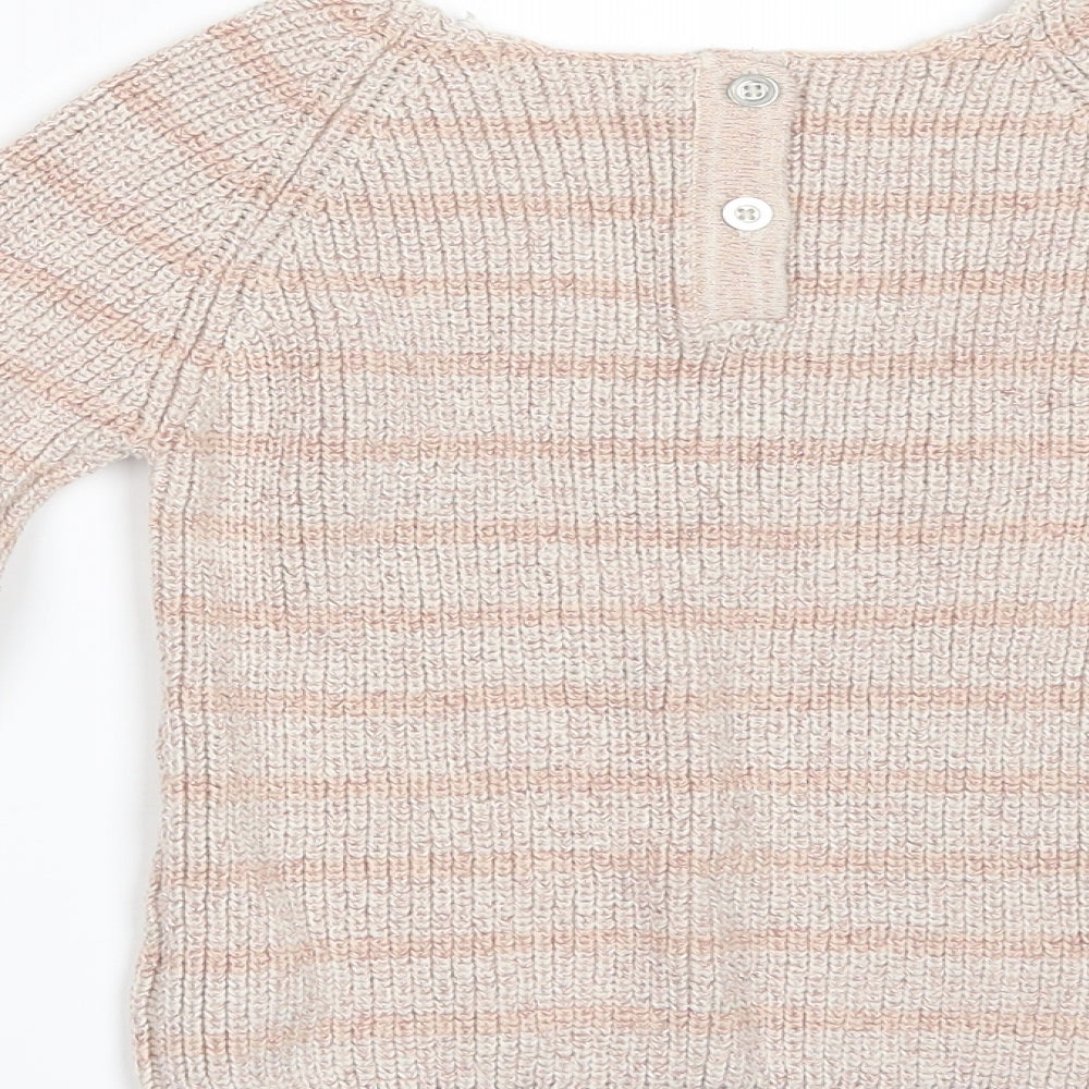 NEXT Girls Beige   Pullover Jumper Size 4-5 Years