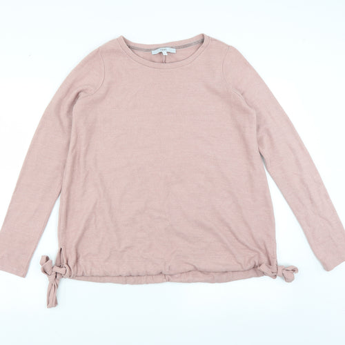 NEXT Womens Pink   Pullover Jumper Size 10  - tie side detail
