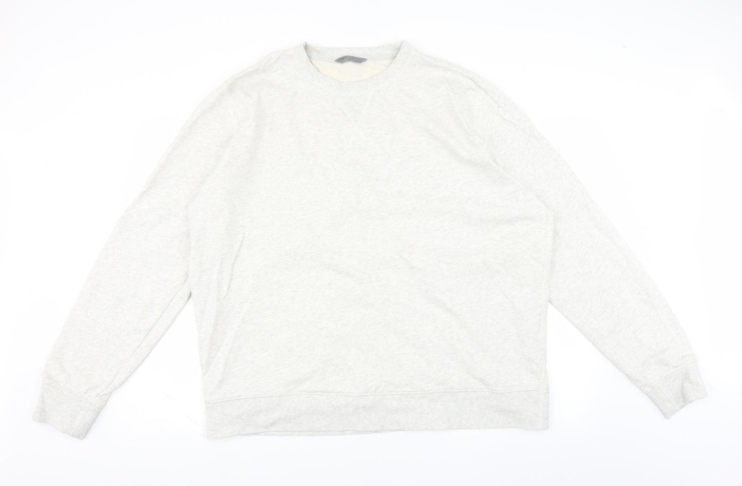 Marks and Spencer Mens Ivory   Pullover Sweatshirt Size 3XL