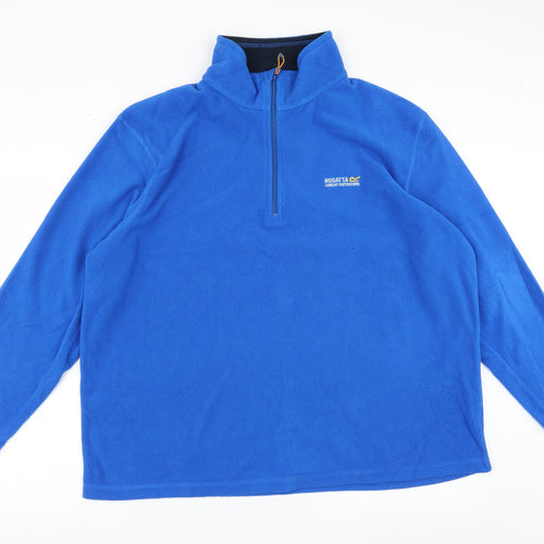 Regatta Mens Blue  Fleece Pullover Jumper Size 2XL