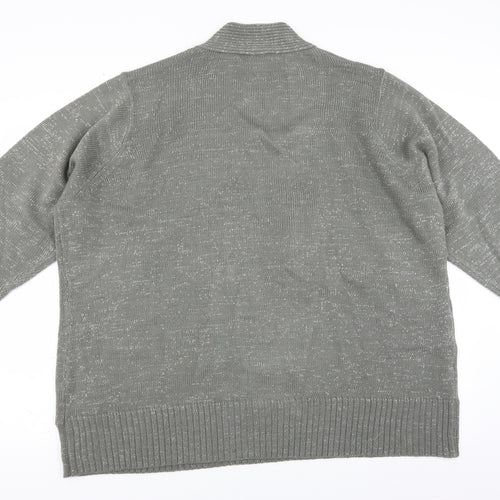 Preworn Womens Green   Pullover Jumper Size 38  - glittery