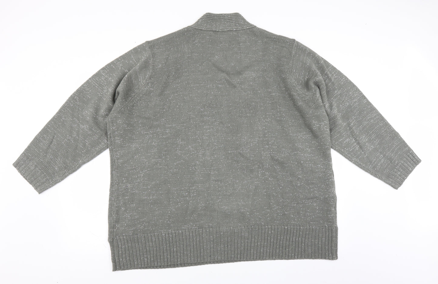 Preworn Womens Green   Pullover Jumper Size 38  - glittery