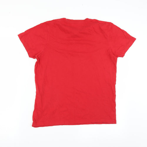 TEX Mens Red    T-Shirt Size S  - sport town and country