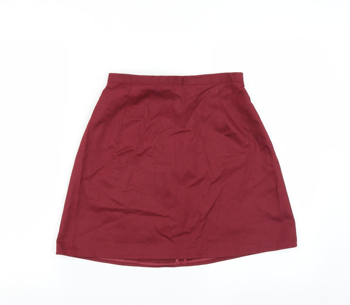 Preworn Womens Red A-Line Skirt Size 26 in