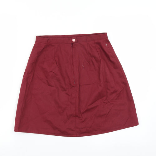 Preworn Womens Red   A-Line Skirt Size 26 in