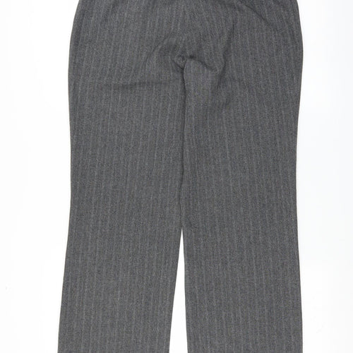 Klass Womens Grey Striped  Trousers  Size 14 L29 in