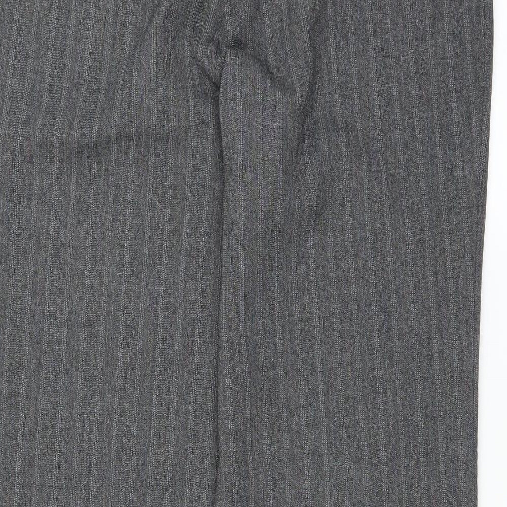 Klass Womens Grey Striped  Trousers  Size 14 L29 in