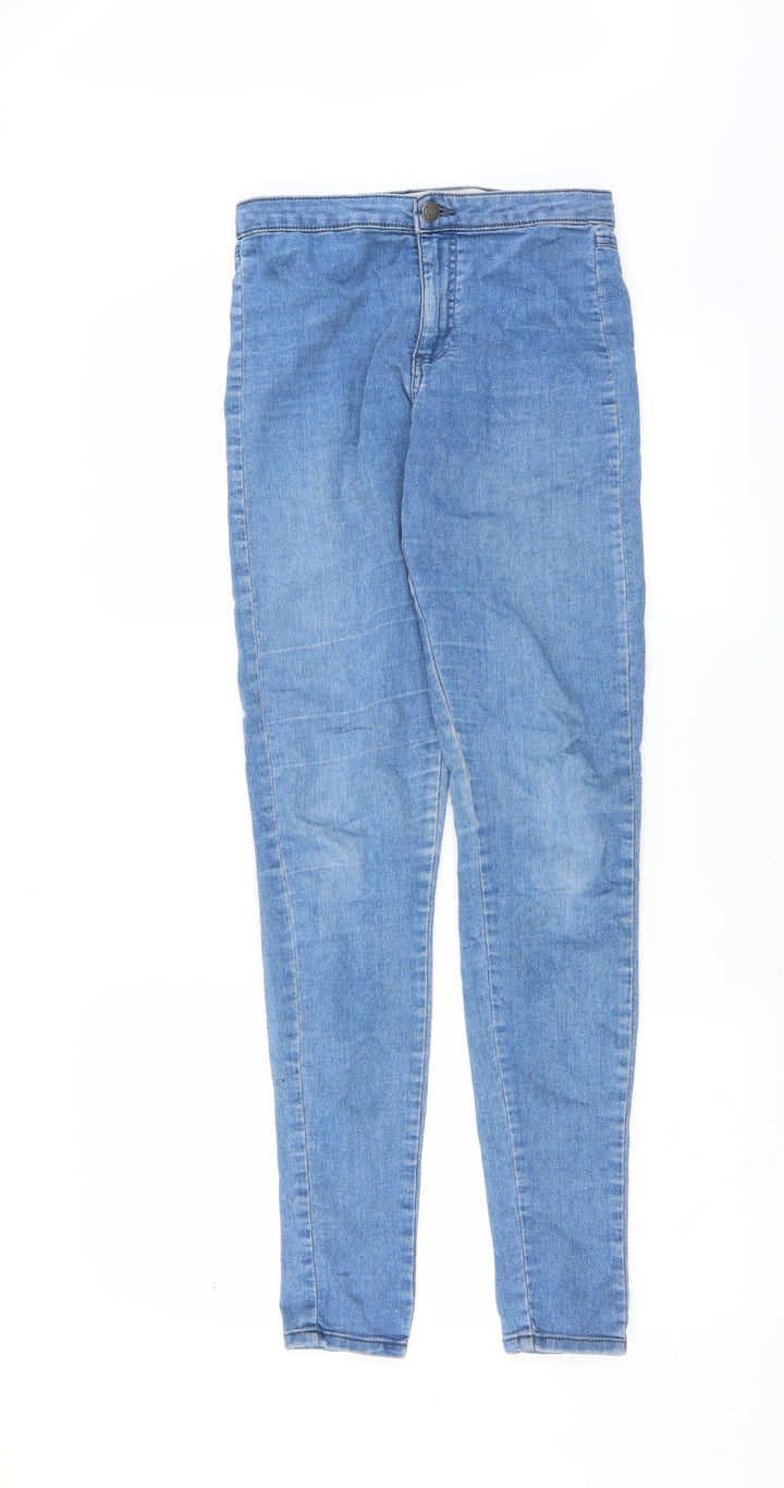 Primark Womens Blue Denim Skinny Jeans Size 8 L32 in