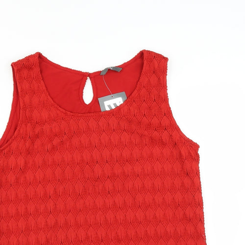 BHS Womens Red   Basic Blouse Size 14
