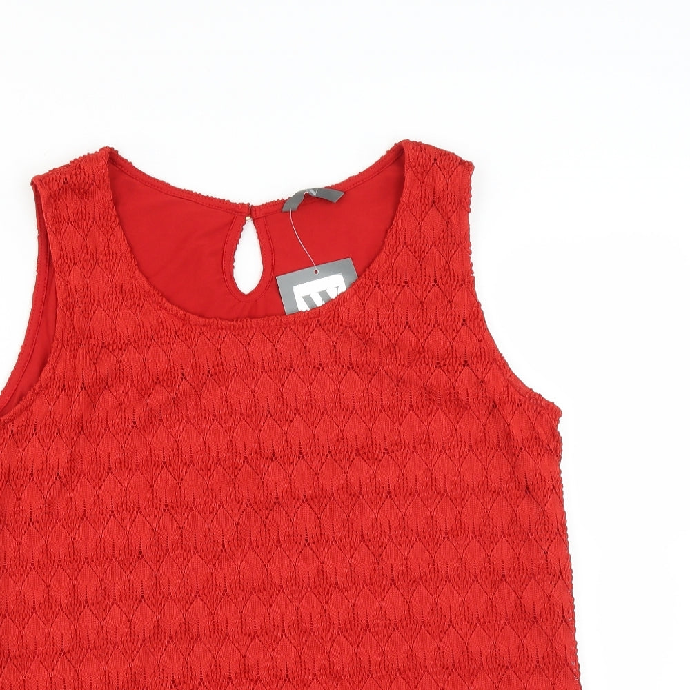 BHS Womens Red   Basic Blouse Size 14