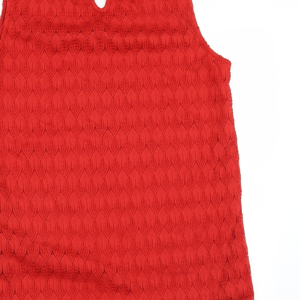 BHS Womens Red   Basic Blouse Size 14