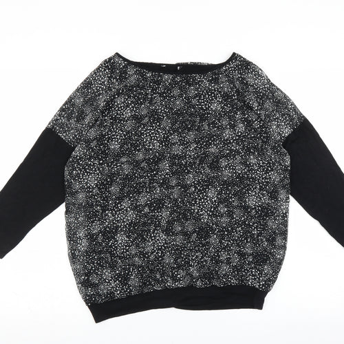Preworn Womens Black   Basic Blouse Size 10
