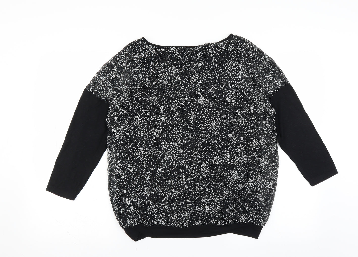 Preworn Womens Black   Basic Blouse Size 10