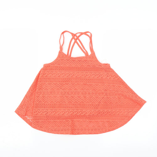 Candy Couture Girls Orange   Basic Blouse Size 9 Years