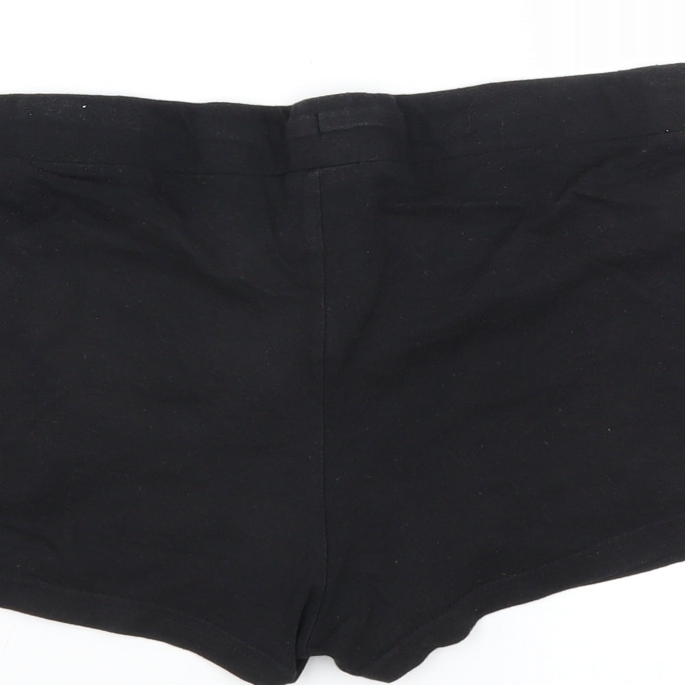 Primark Womens Black   Hot Pants Shorts Size 12 - Lace Layer