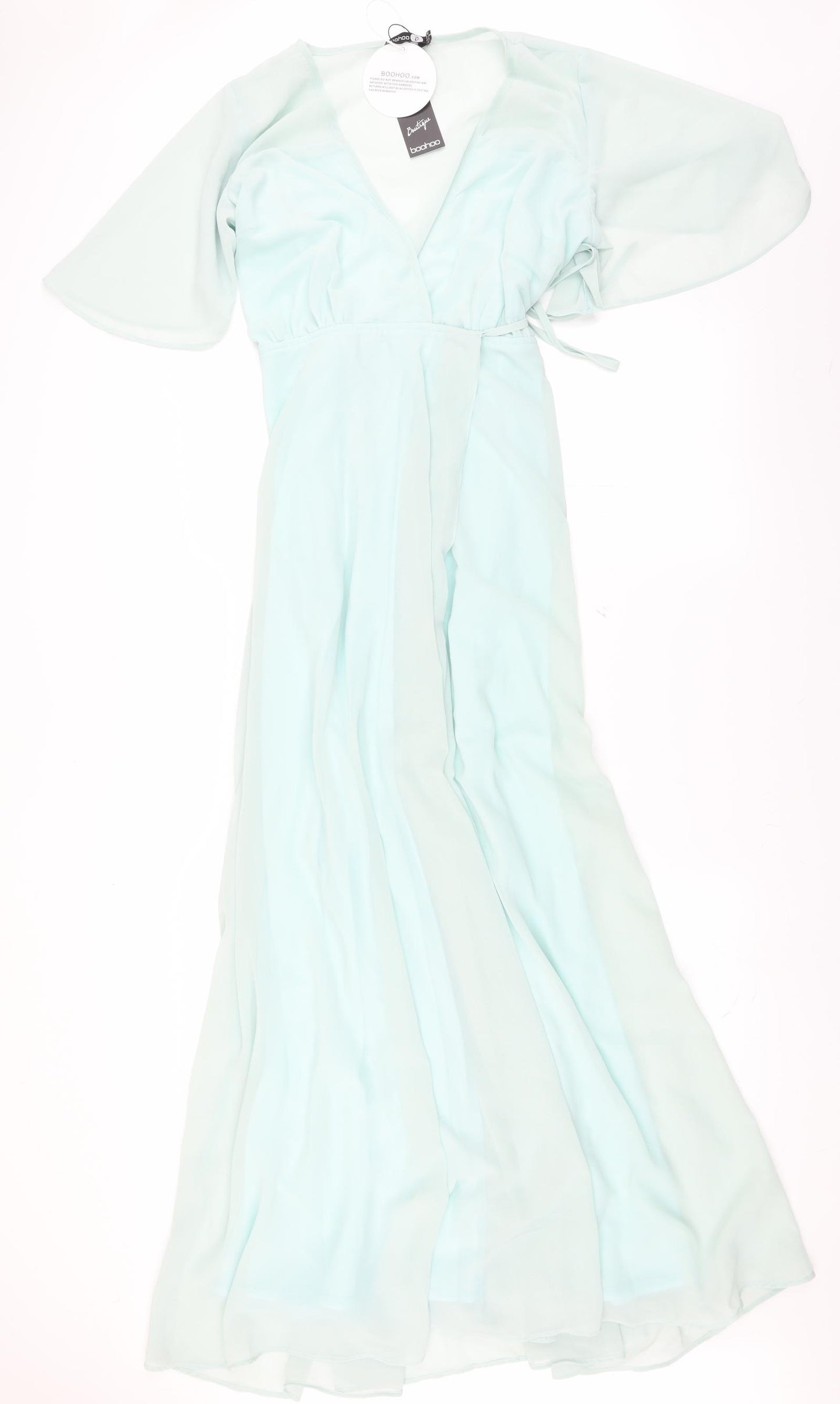 Boohoo Womens Green   Maxi  Size 16  - wrap style