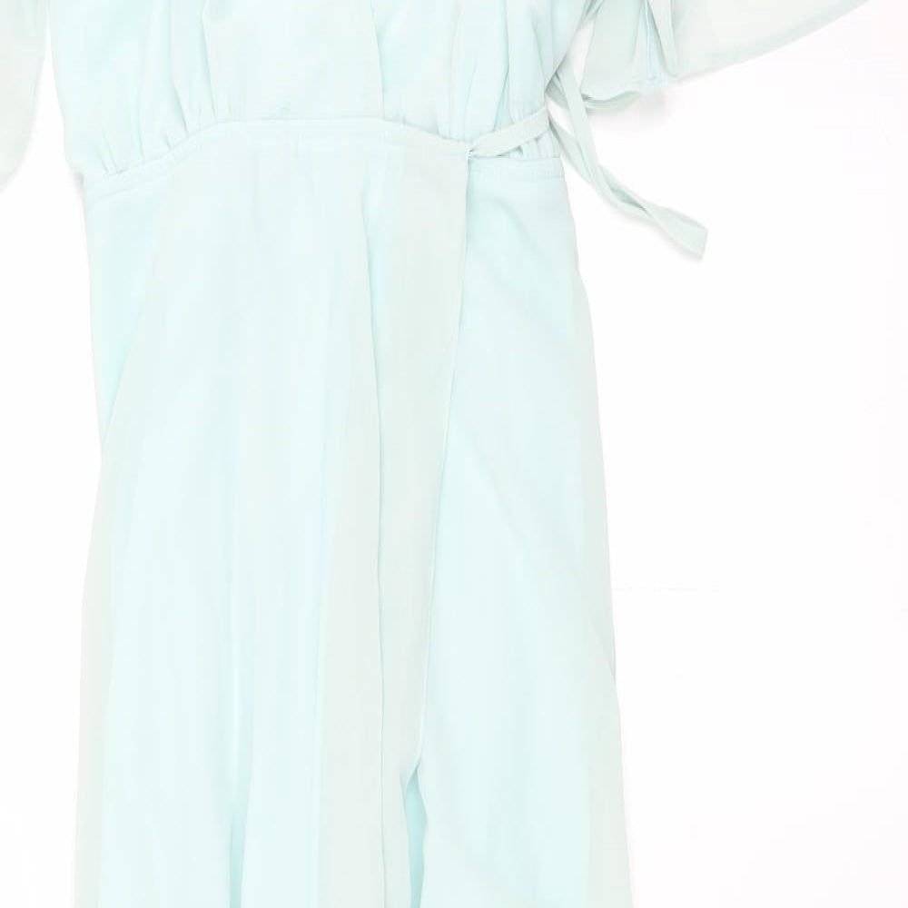 Boohoo Womens Green   Maxi  Size 16  - wrap style