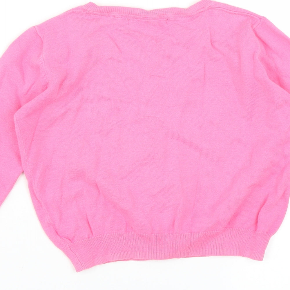 NEXT Girls Pink   Cardigan Jumper Size 7-8 Years