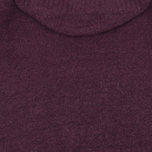 Love Label Womens Purple   Cardigan Jumper Size M  - hooded