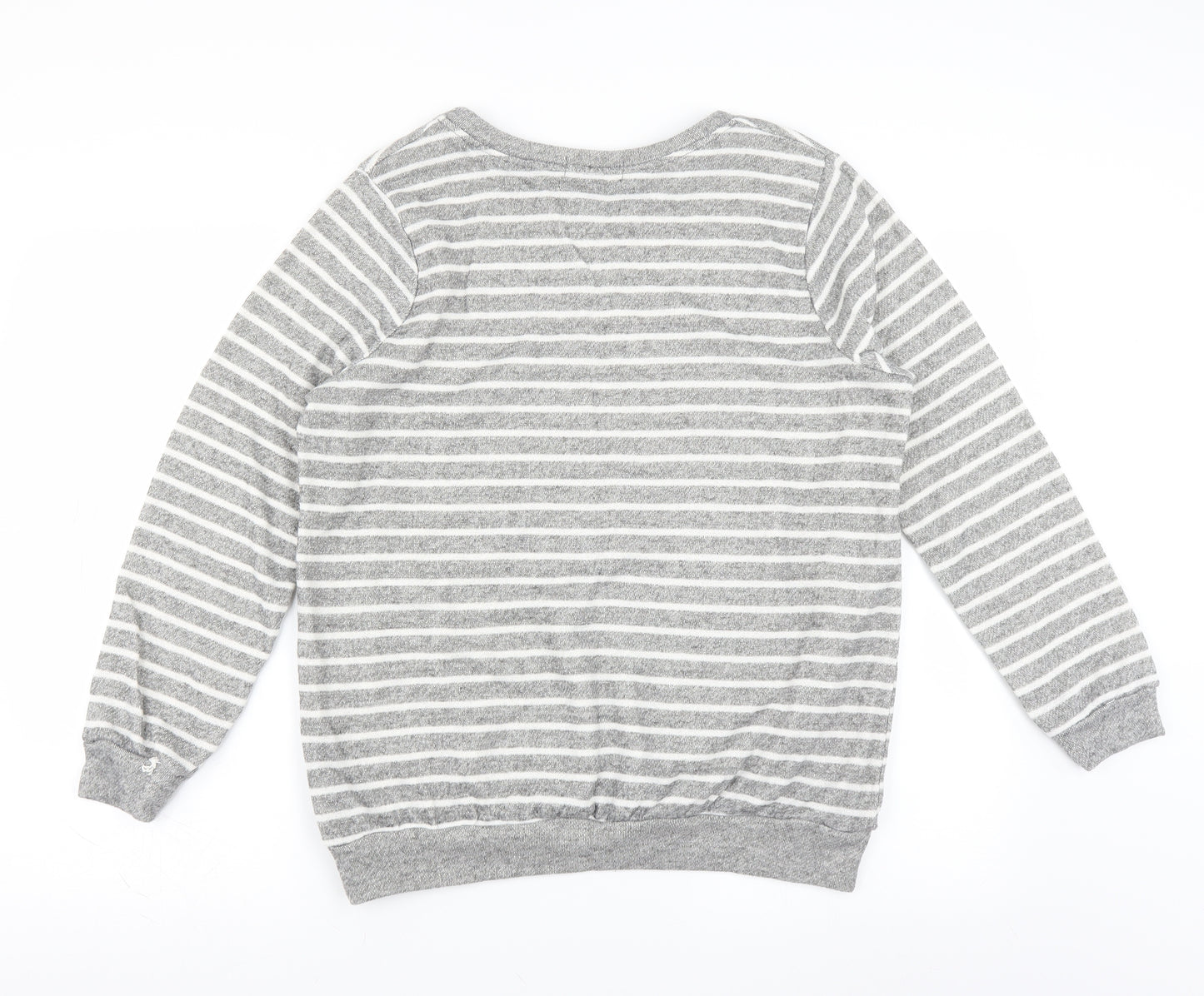FOREVER 21 Womens Green Striped  Pullover Sweatshirt Size XL