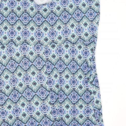 George Womens Blue Geometric  Tank Dress  Size 22