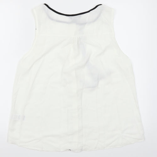 F&F Womens White   Basic Blouse Size 14