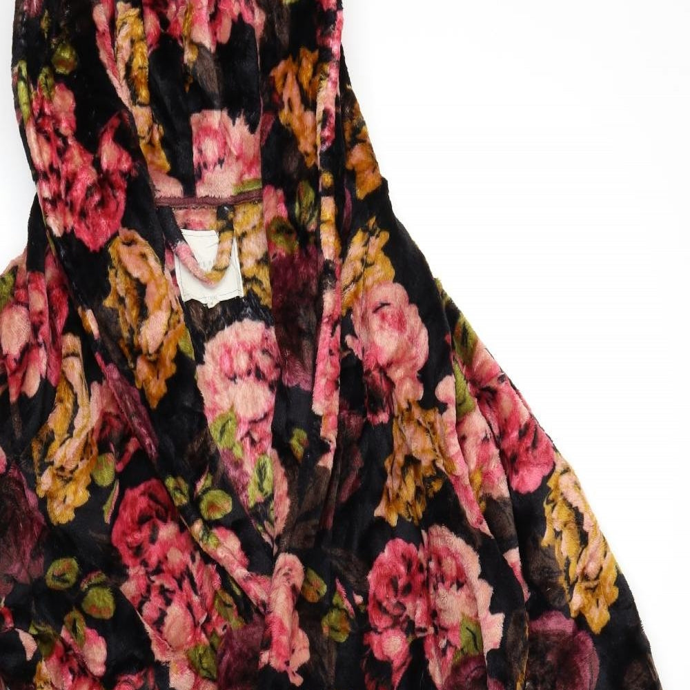 NEXT Womens Black Floral  Top Robe Size S