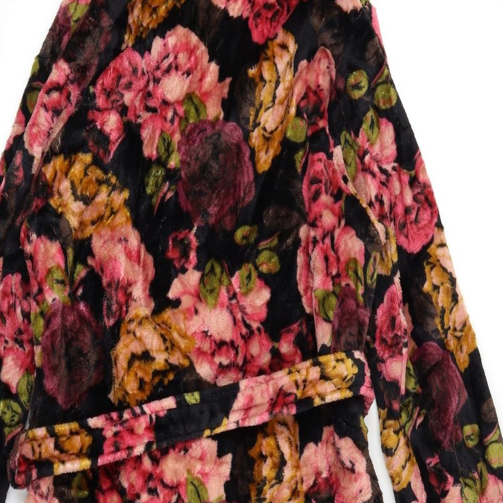 NEXT Womens Black Floral  Top Robe Size S
