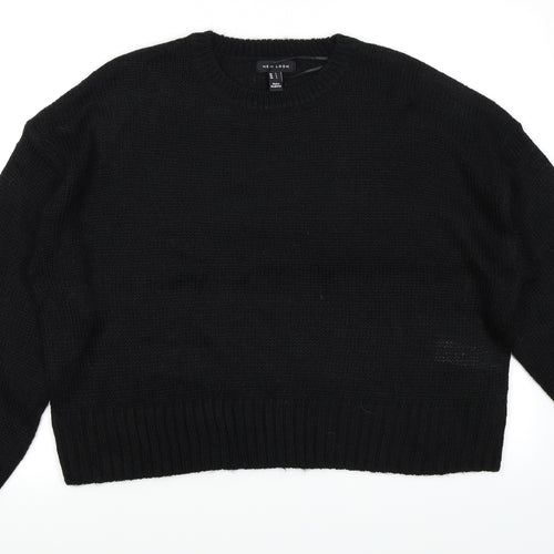 New Look Womens Black   Pullover Jumper Size L