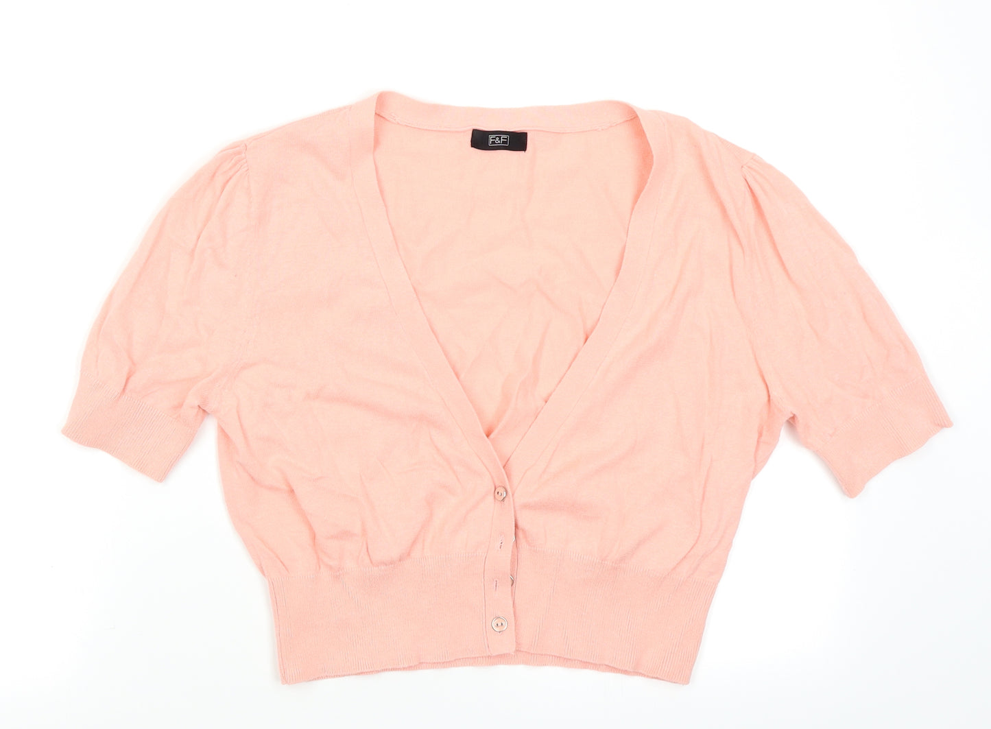 F&F Womens Pink   Cardigan Jumper Size 14