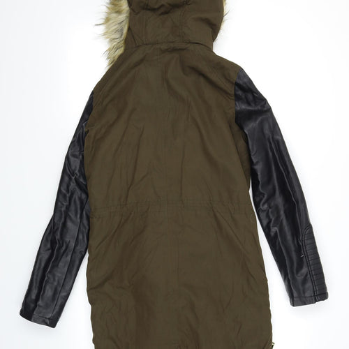 Atmosphere Womens Green   Parka Coat Size 8