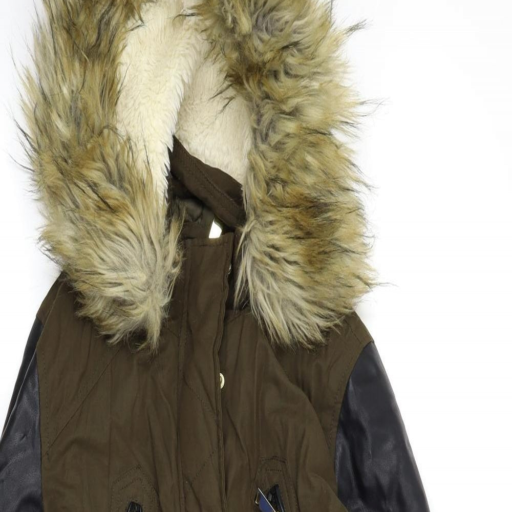 Atmosphere Womens Green   Parka Coat Size 8