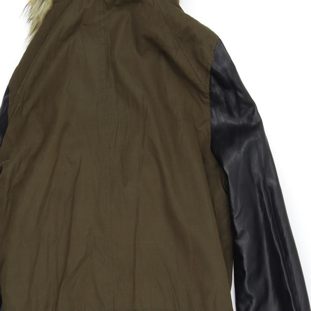 Atmosphere Womens Green   Parka Coat Size 8