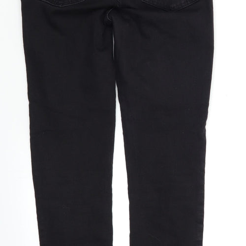 H&M Womens Black  Denim Skinny Jeans Size 6 L26 in