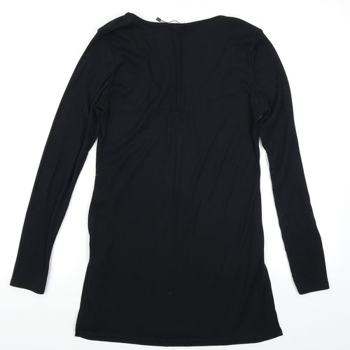 Boohoo Womens Black   Basic T-Shirt Size 10