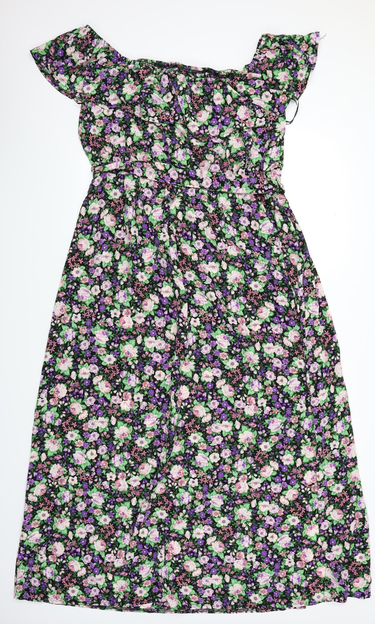 New Look Womens Black Floral  Maxi  Size 22