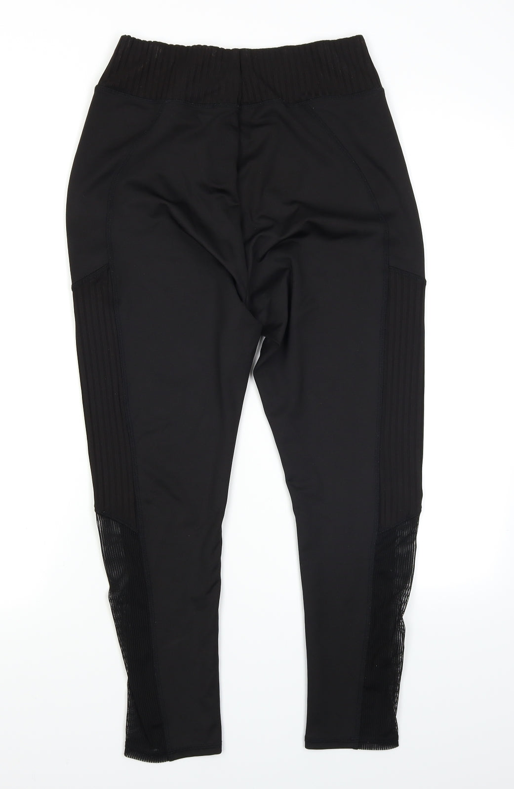 Workout Womens Black   Compression Leggings Size L L23 in