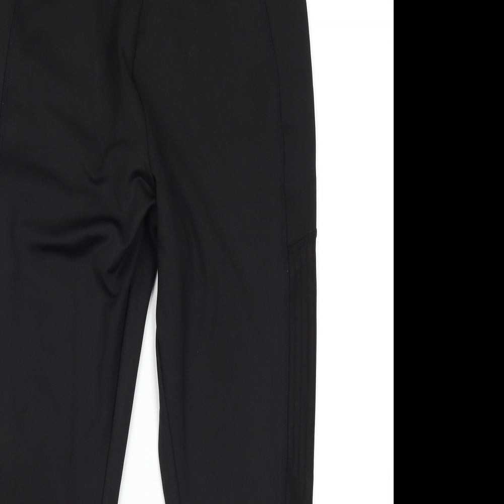 Workout Womens Black   Compression Leggings Size L L23 in