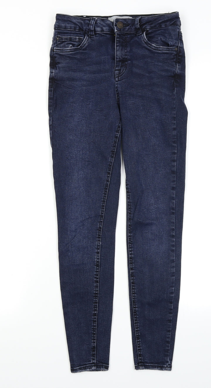 New Look Womens Blue Denim Skinny Jeans Size 8 L25 in