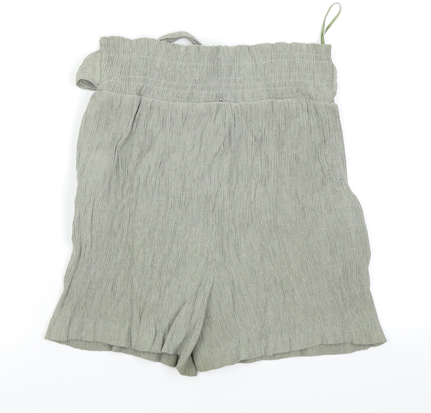 New Look Womens Green   Paperbag Shorts Size 12