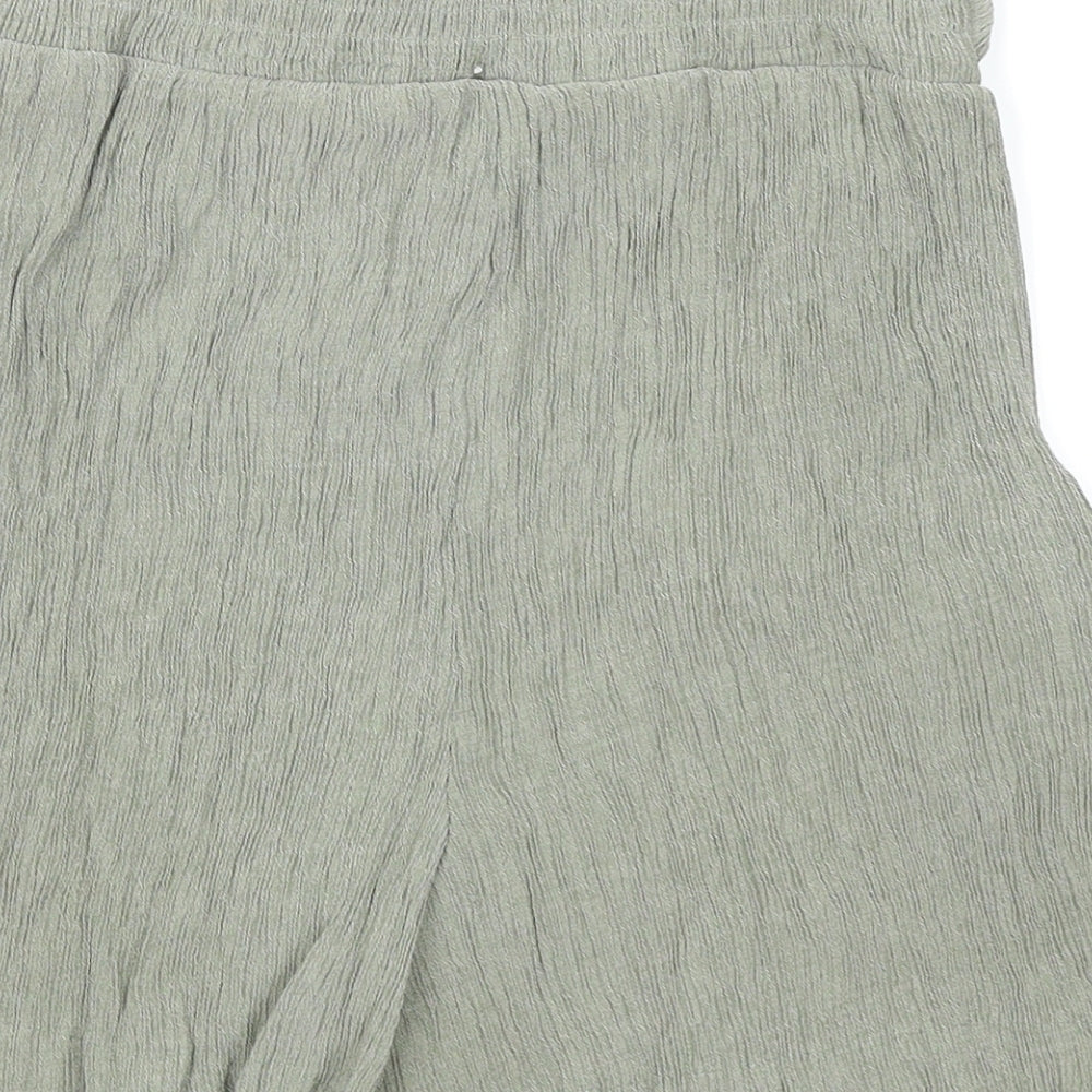 New Look Womens Green   Paperbag Shorts Size 12