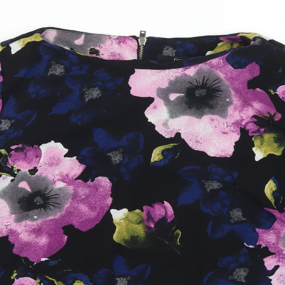 George Womens Pink Floral  Basic Blouse Size 16  - Black, Blue and Pink