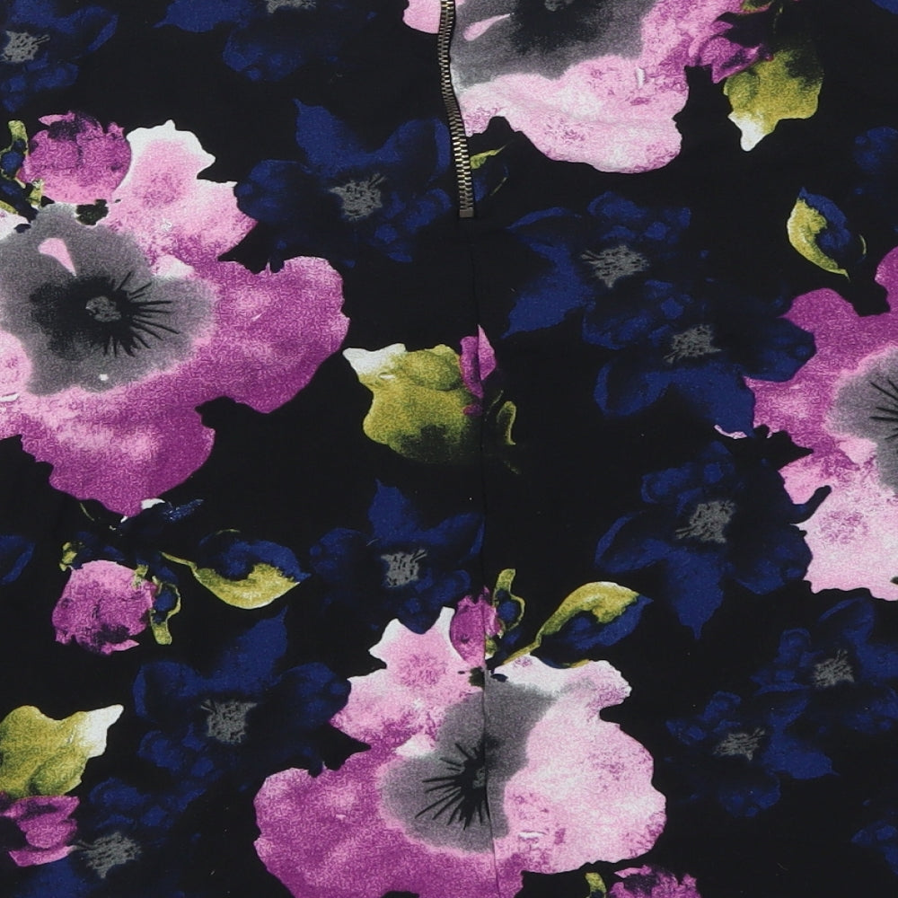 George Womens Pink Floral  Basic Blouse Size 16  - Black, Blue and Pink