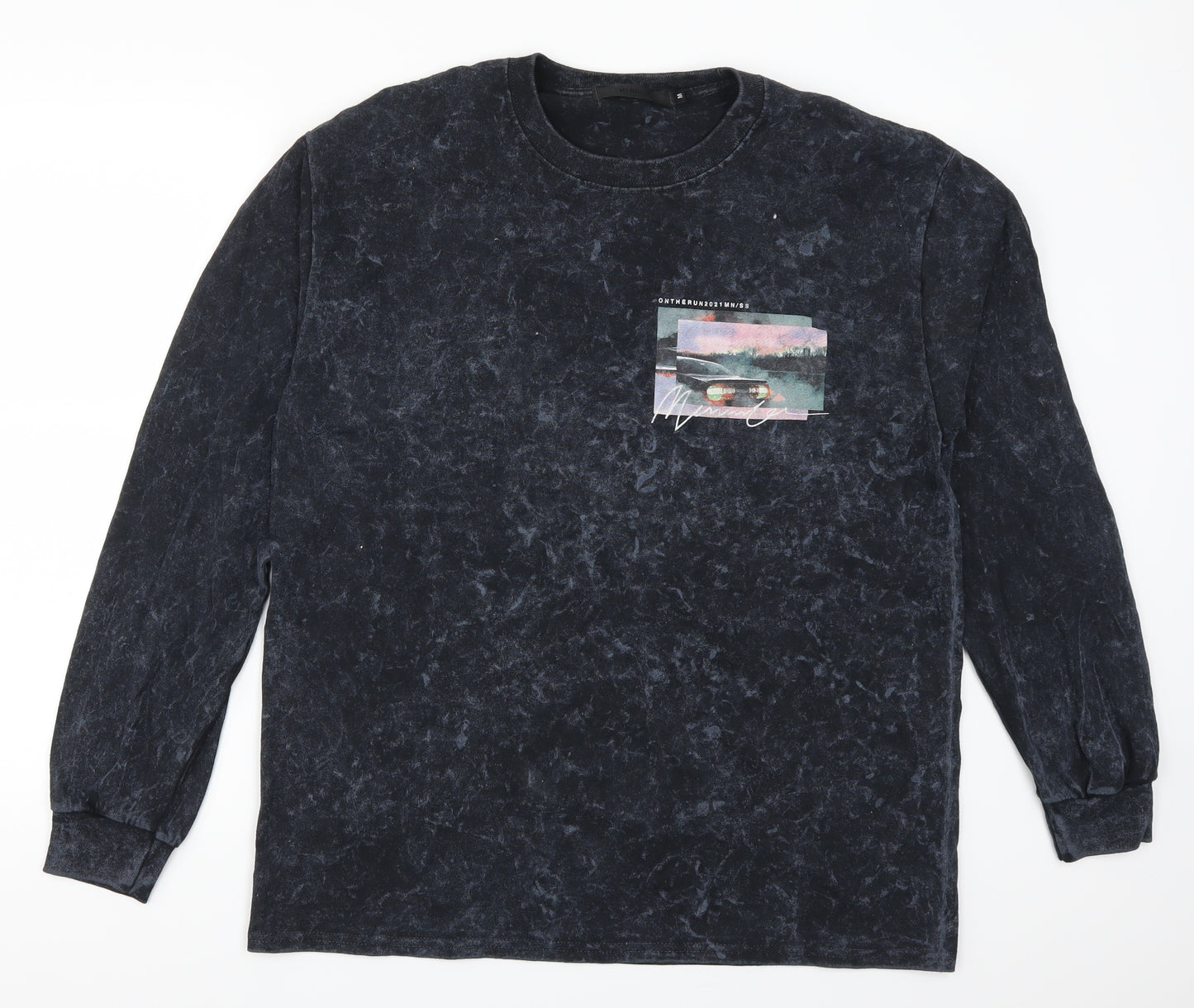 Mennace Mens Grey   Pullover Sweatshirt Size M  - On The Run Car
