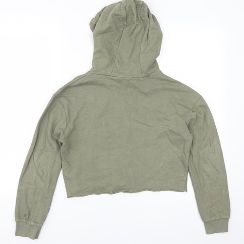 Evie Girls Green   Pullover Hoodie Size 9-10 Years  - Girld Can Do Anything